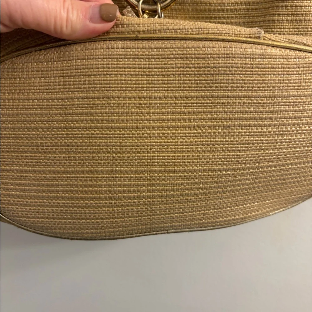 Michael Kors Tan Braided Shoulder Bag